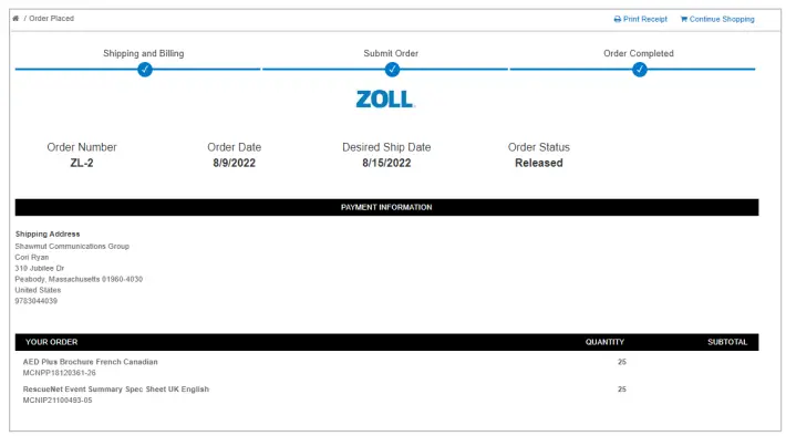 ZOLL MOM Laptop - Your Order3