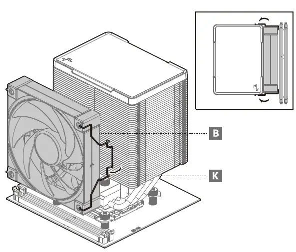 DEEPCOOL AK500 ZERO DARK CPU Air Cooler 5