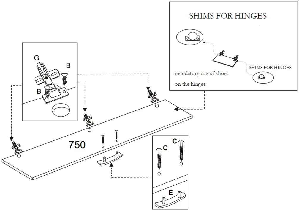 Doripel SP 4099 ARMÁRIO Multipurpose 2 Doors Ibiza - Step 2