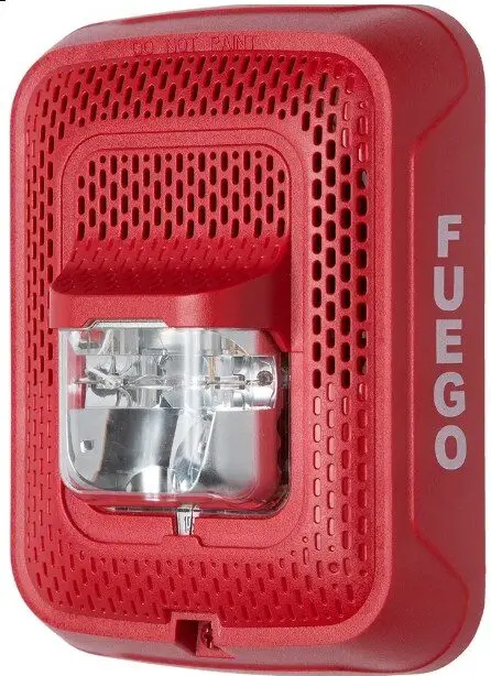 NOTIFIER V400 and SP100 Series Speaker with Optional Strobe