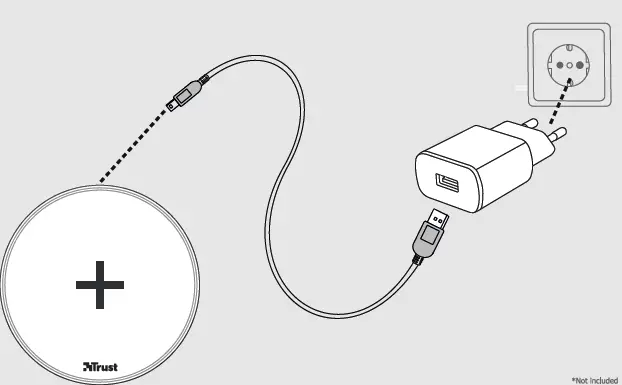 Trust 23864 QYLO Fast Wireless Charger 1