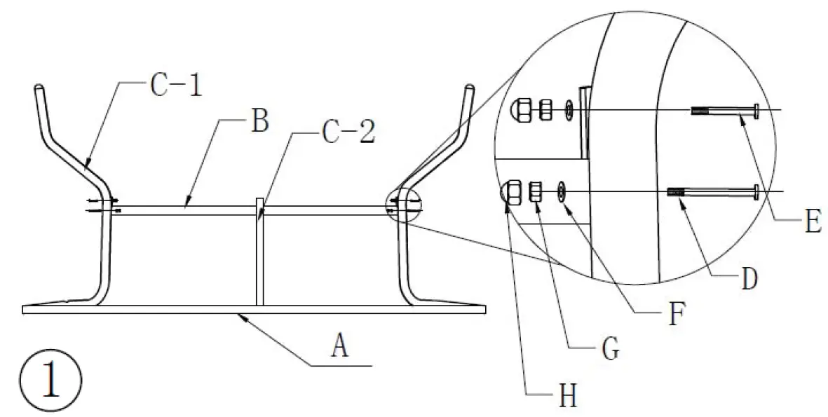 BORMANN BSP1140 Outdoor Metal Table with Glass Surface 1
