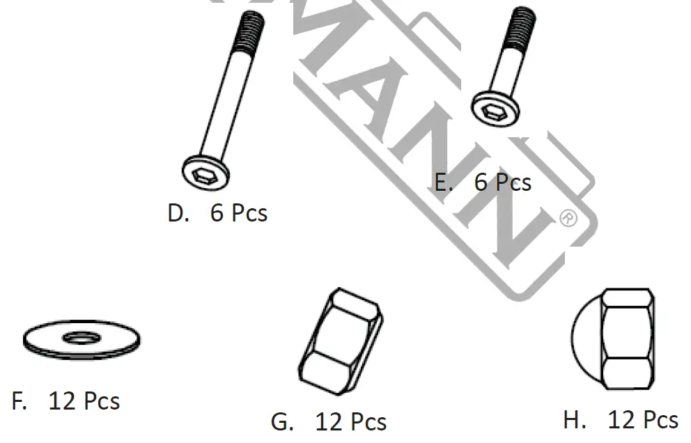 BORMANN BSP1140 Outdoor Metal Table with Glass Surface 4