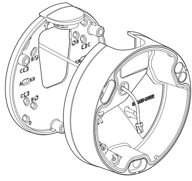 WISeNeT ONV-9081R Network Camera - Bottom cover 1