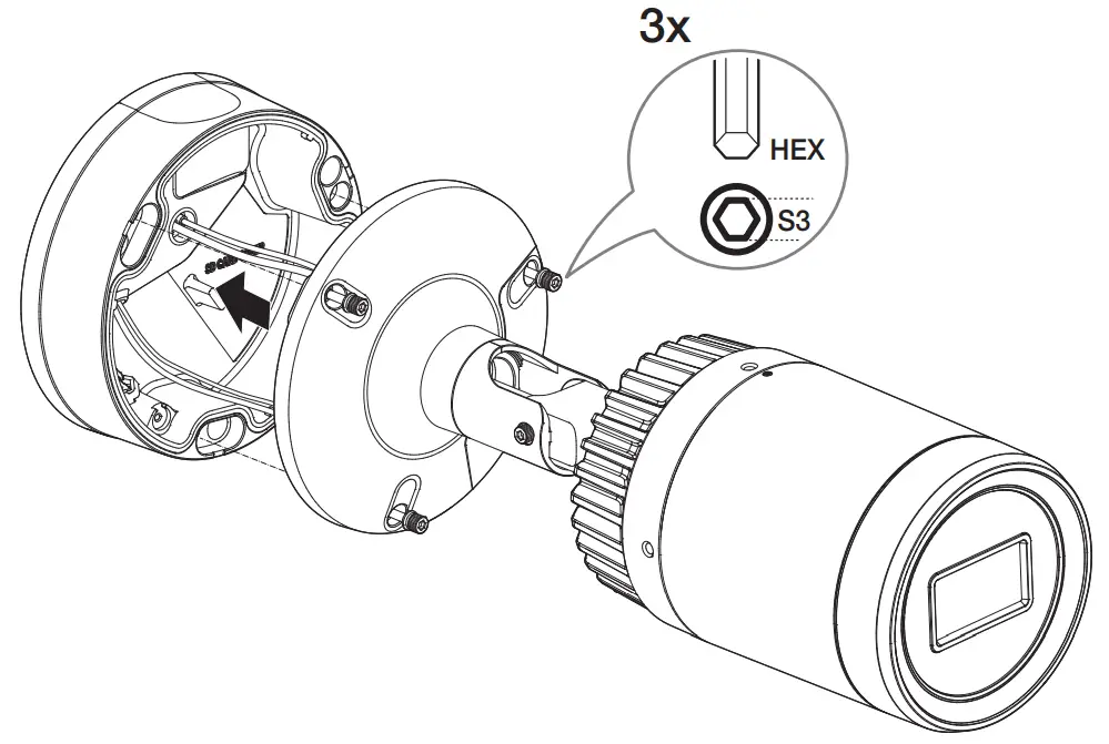 WISeNeT ONV-9081R Network Camera - Bottom cover 2