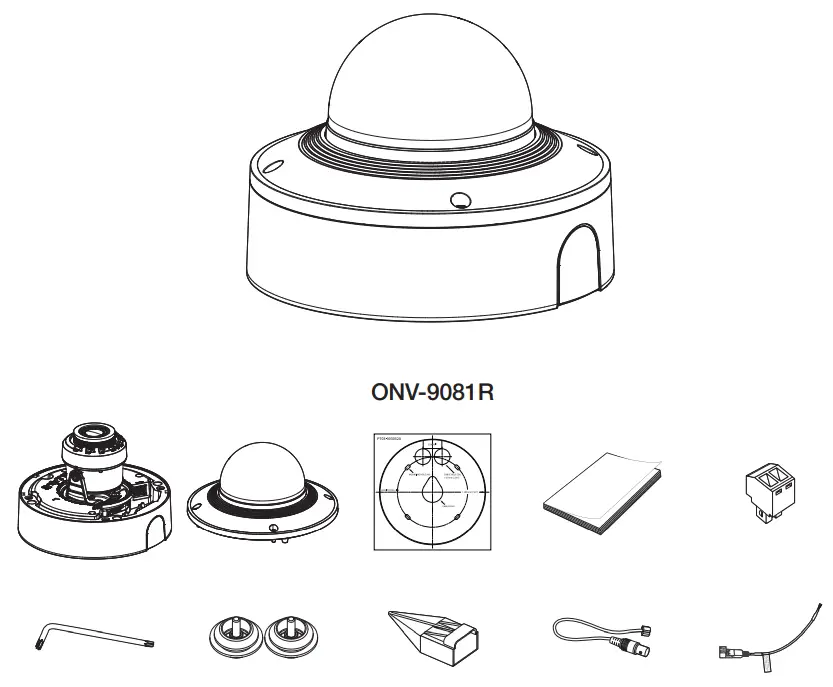 WISeNeT ONV-9081R Network Camera - INCLUDED