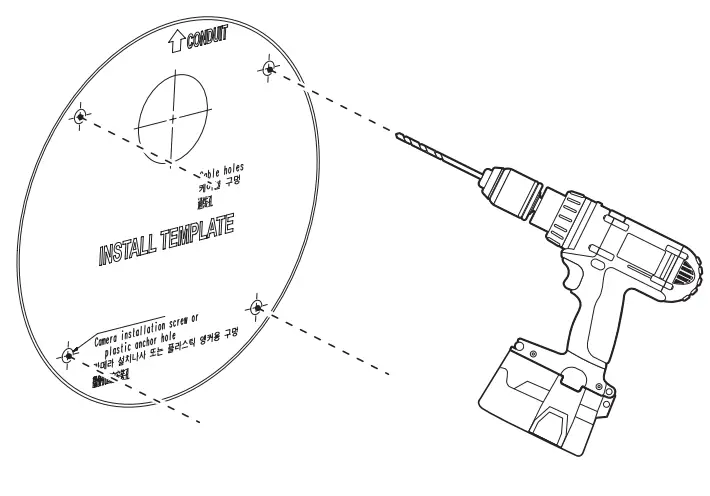 WISeNeT ONV-9081R Network Camera - Mount plate 4