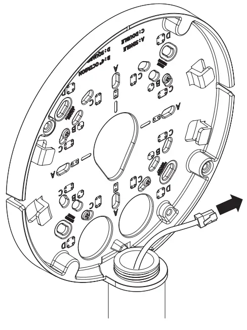 WISeNeT ONV-9081R Network Camera - mount plate 2
