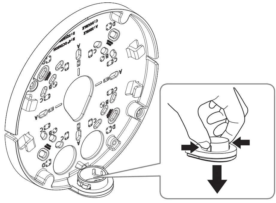 WISeNeT ONV-9081R Network Camera - screws 1