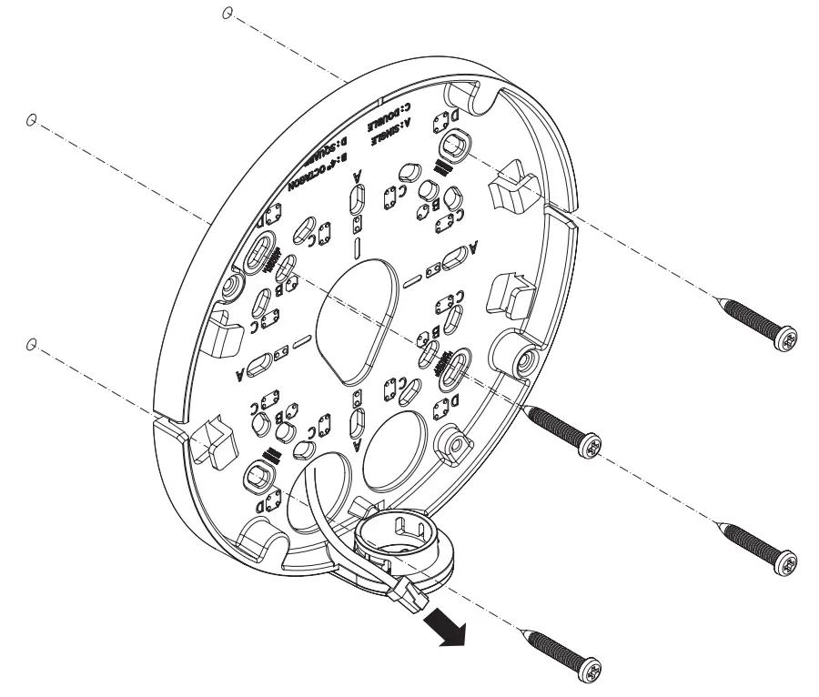 WISeNeT ONV-9081R Network Camera - screws