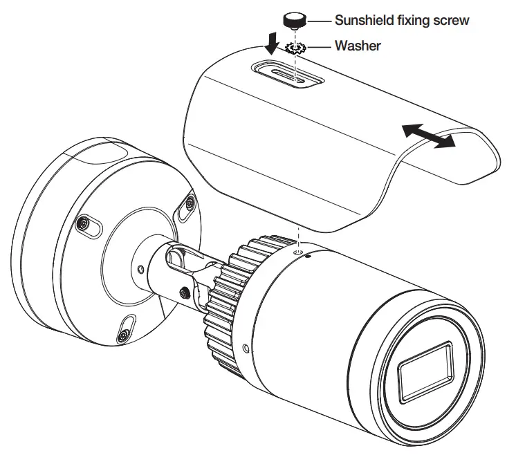 WISeNeT ONV-9081R Network Camera - sunshield fixing screw