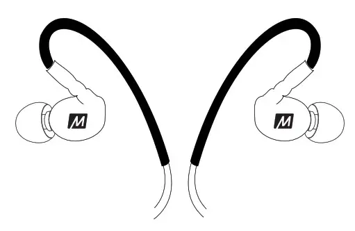 MEE audio X6 Wireless In-Ear Stereo Headset - STEP 4 WEARING THE X6