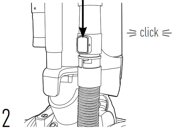 Hoover UH75200 High Performance Swivel XL Pet Upright Vacuum Cleaner - ASSEMBLY 2