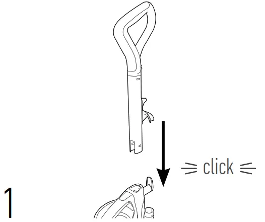 Hoover UH75200 High Performance Swivel XL Pet Upright Vacuum Cleaner - ASSEMBLY