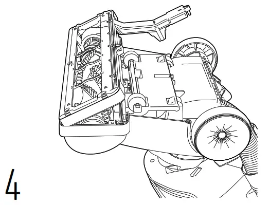 Hoover UH75200 High Performance Swivel XL Pet Upright Vacuum Cleaner - CLEAN BRUSH ROLL 4