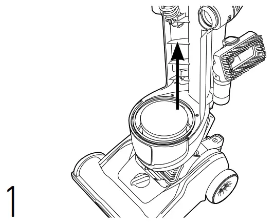Hoover UH75200 High Performance Swivel XL Pet Upright Vacuum Cleaner - CLEANING THE RINSABLE FILTER 1