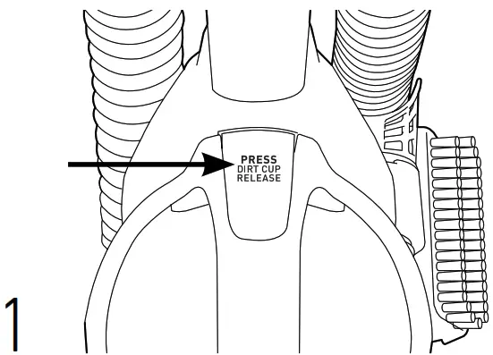 Hoover UH75200 High Performance Swivel XL Pet Upright Vacuum Cleaner - EMPTYING THE DIRT CUP 1