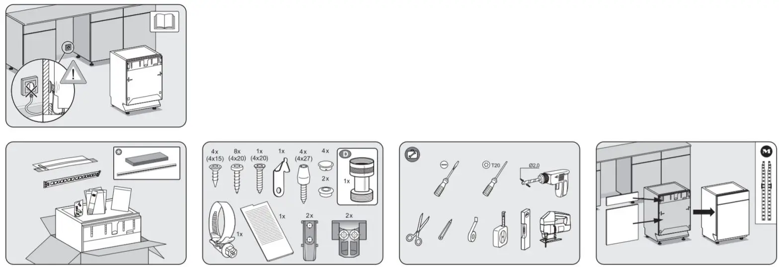 Miele G7154SCVI Fully Integrated Dishwashers