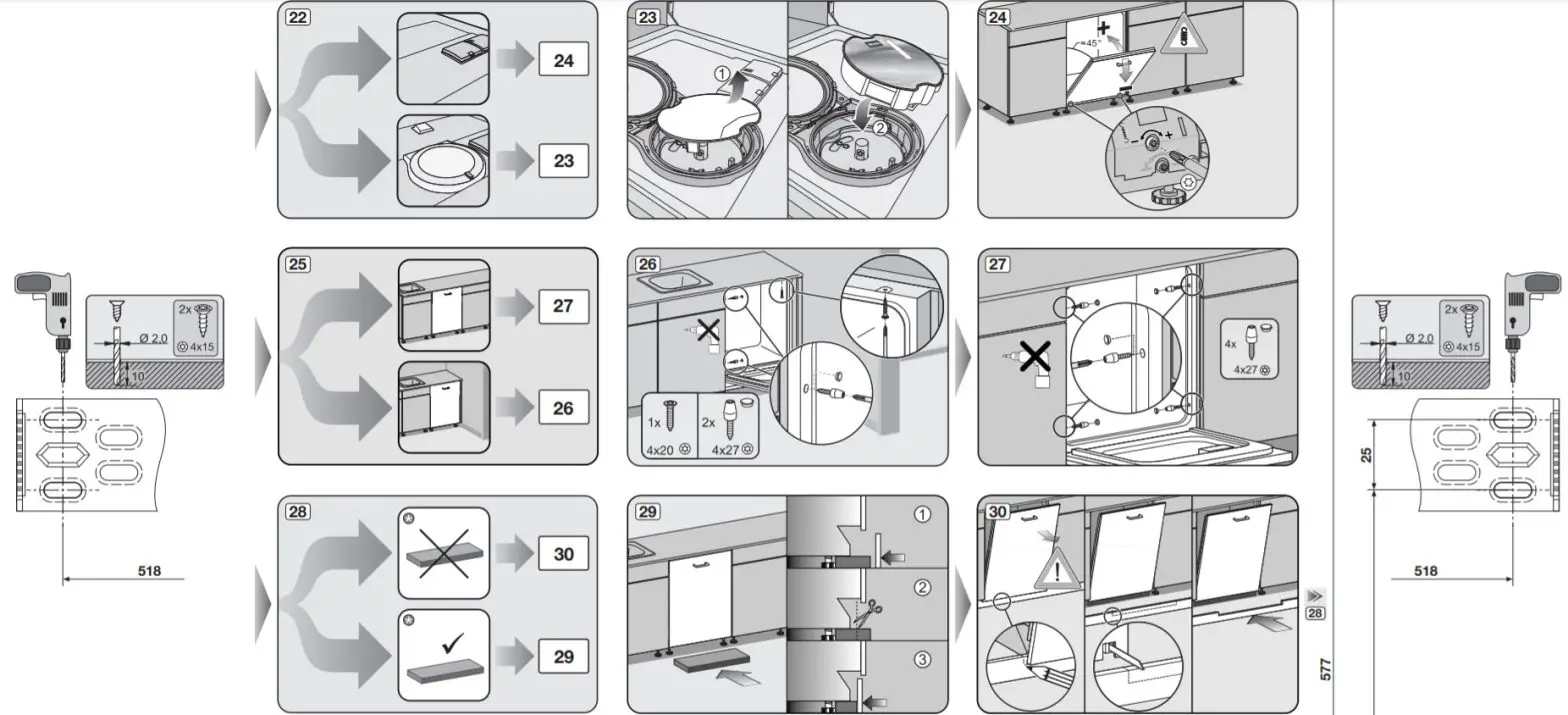 Miele G7154SCVI Fully Integrated Dishwashers-22