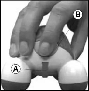 Homedics NOV60 Turtle Mini Massager Battery Operated Massager A