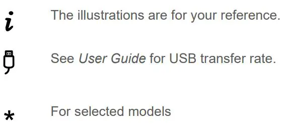 Lenovo IdeaPad Flex 5 (14″, 5) Laptop User Guide - Symbol