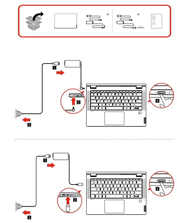 Lenovo IdeaPad Flex 5 (14″, 5) Laptop User Guide - Initial Setup
