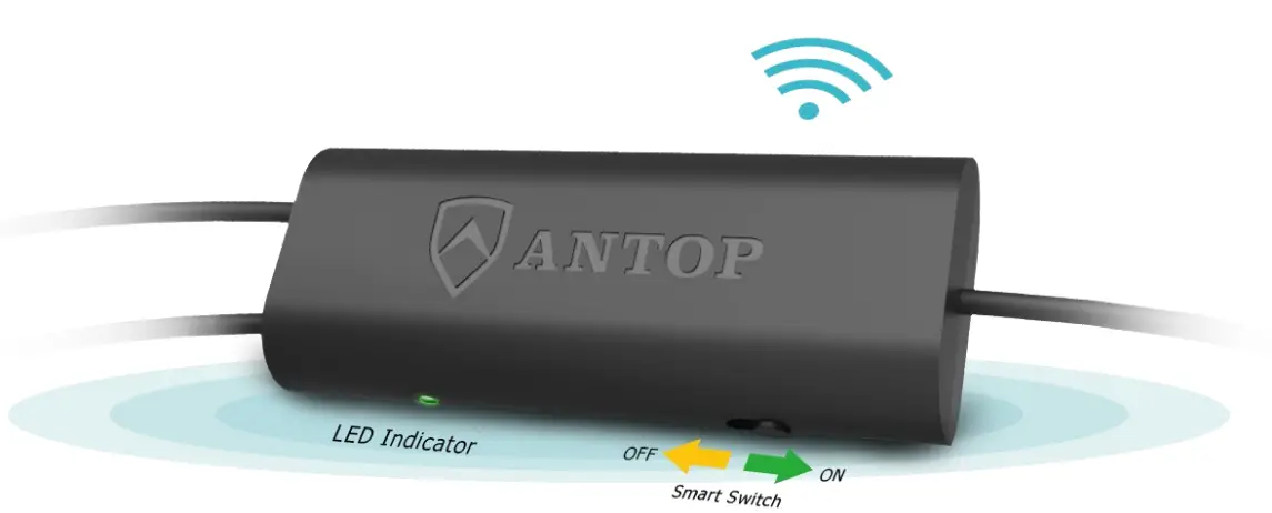 ANTOP AT 211B Curved Panel Smartpass Amplified Indoor HDTV Antenna - figure 1