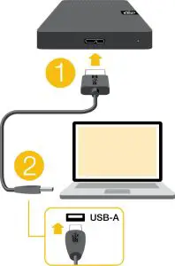 SEAGATE STKM2000400 Expansion Portable Hard--Connect the USB cable