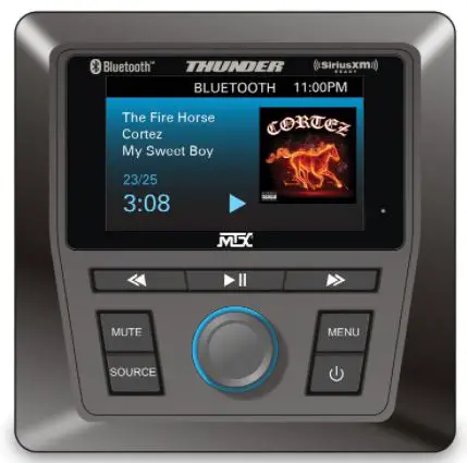 MTX Audio AWMC3 ALl-Weather Head Unit