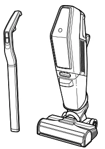 BISSELL 3055 Series Crosswave X7 Cordless Pet Pro Vacuum Cleaner - Handle