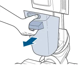 BISSELL 3055 Series Crosswave X7 Cordless Pet Pro Vacuum Cleaner - Press the button