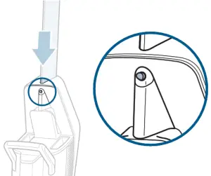 BISSELL 3055 Series Crosswave X7 Cordless Pet Pro Vacuum Cleaner -When the handle