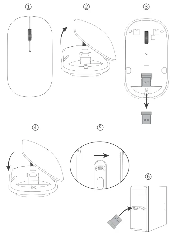 TECKNET TKMS001 Wireless Rechargeable Silent Mouse fig4