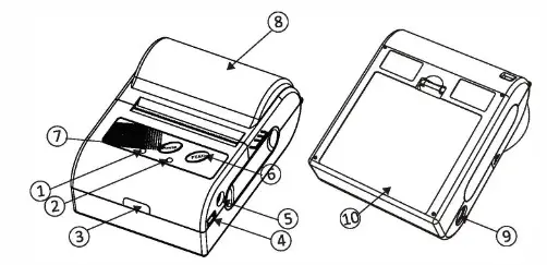 AUTEL MPT-11 2 Inch Mobile Thermal Printer - Paper Loading