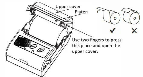 AUTEL MPT-11 2 Inch Mobile Thermal Printer - Paper Loading