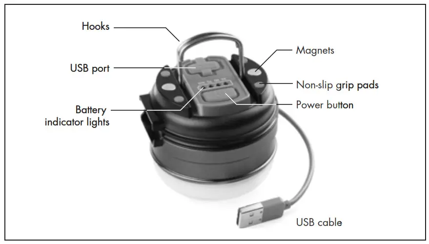 WAGAN TECH 4305 Brite Nite Duo USB Lantern Exceptional Area Light- 2