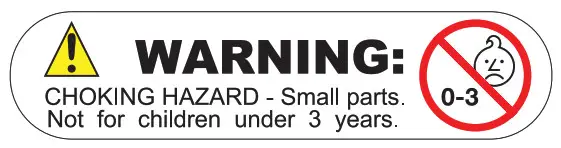 Joha 2088 2x8 Inch Portable Party Speaker- Warning