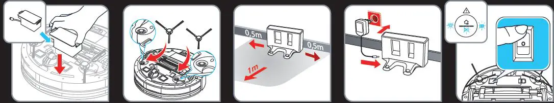 Tefal X-Plorer Serie 120A Robot Vacuum Cleaner User Fig1