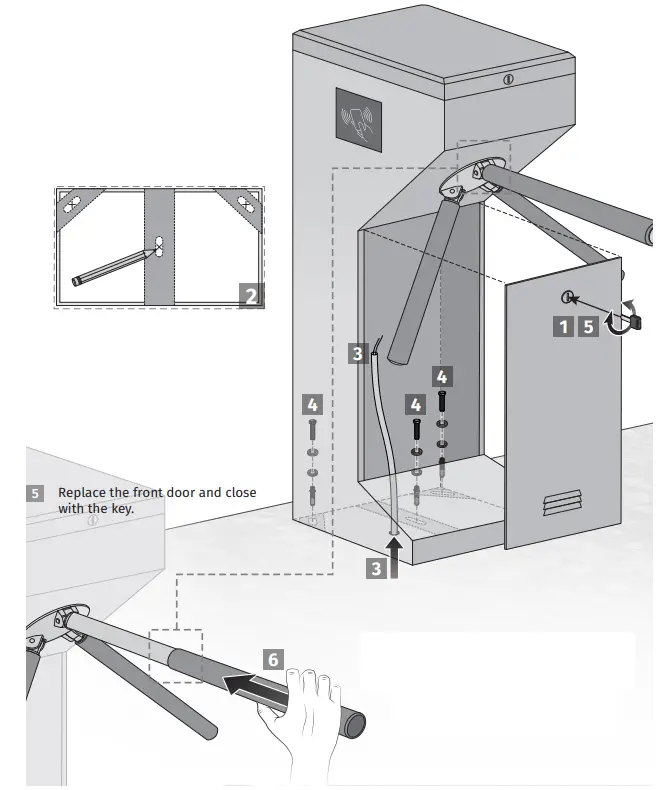 motorline MTT03 Tripoid Turnstile with Smooth - TURNSTILE