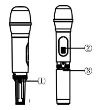 Shenzhen Tecson Trade Technology LR69Q68 2 1 Karaoke Speaker - Microphone setup Instructions 1