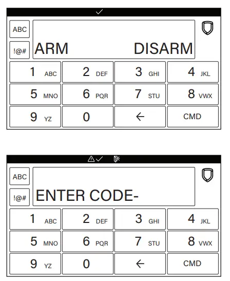 DMP LT 1345 Graphic Touchscreen Keypads - fig 3