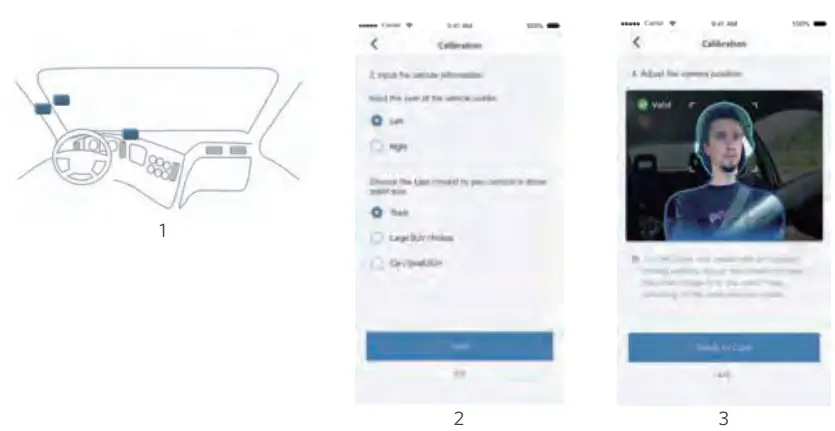 WAYLENS Secure360 WiFi Dash Camera with Direct Wire Cord - DMS camera