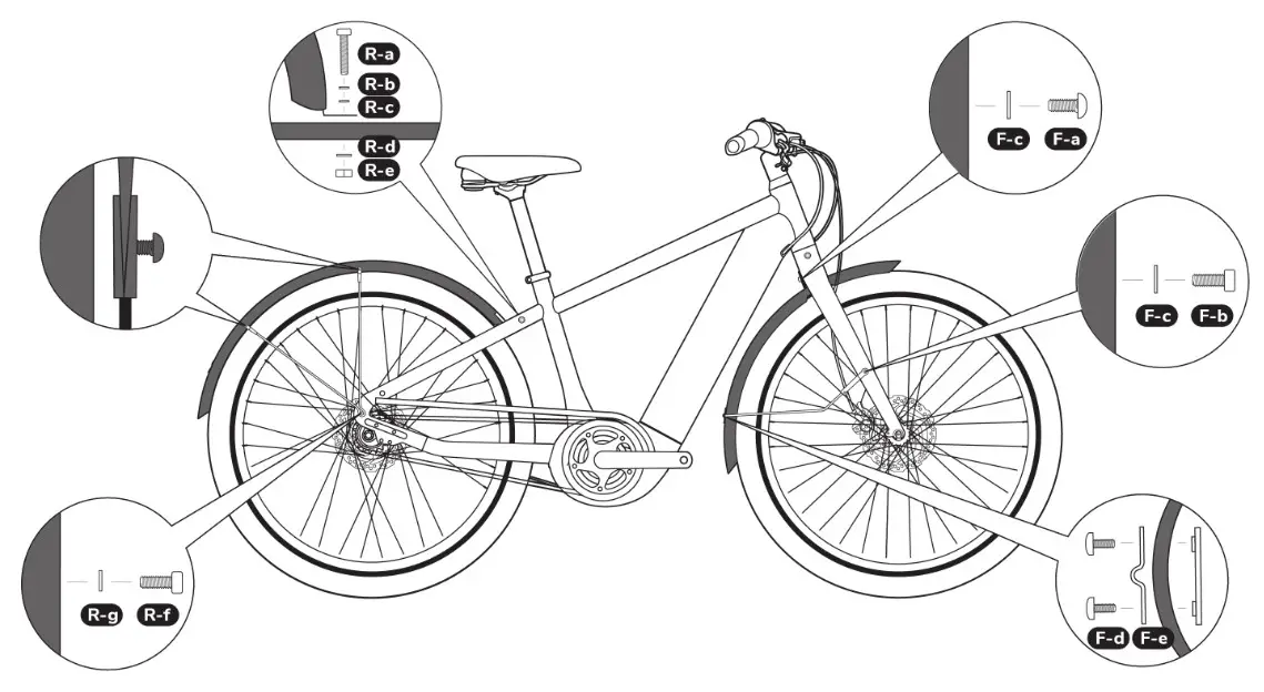 momentum Transend E E Bike Fender Set - Installation