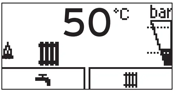 Vaillant ecoTEC Pro 24 (ErP) Combi Boiler - Basic display