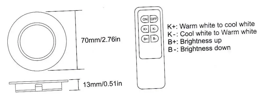 LeMeng LED Low Voltage Recessed Ceiling Light - fig
