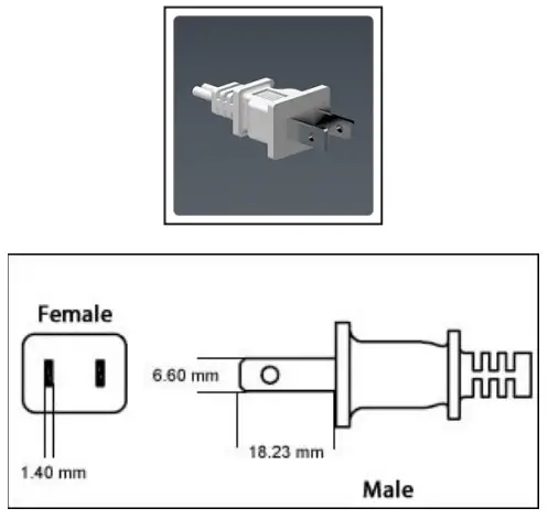 NOBLES 1244302 Denali 12 Standard Dry Canister Vacuum - PLUG INFORMATION