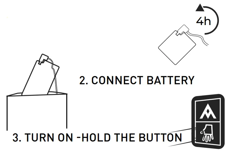 HEAT EXPERIENCE B08K1QSHST Battery Heated Hoodie - BATTERY