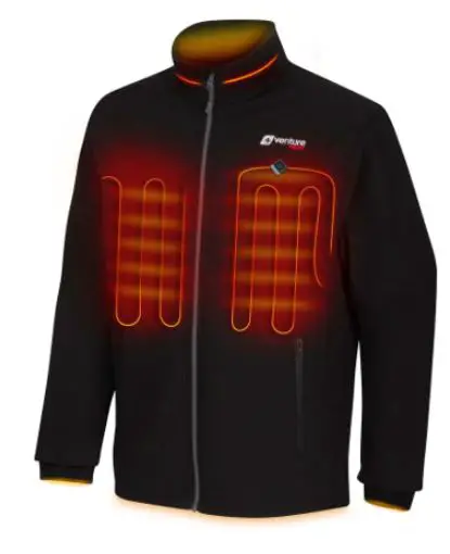 venture HEAT BT-500 Series Men's Bluetooth Softshell Heated Jacket with Battery
