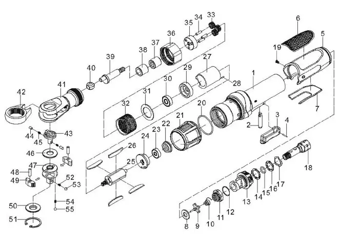 Clarke-CAT134-Air -Ratchet-Wrench-10