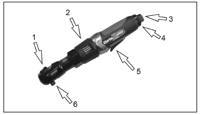 Clarke-CAT134-Air -Ratchet-Wrench-2